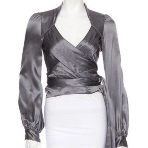Elegant & sexy Diane von Furstenberg (DVF) Silk wrap top